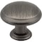 Elements 1-3/16" Diameter Brushed Pewter Gatsby Cabinet Mushroom Knob 3940-BNBDL - alternate 1